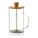 Prensa Francesa com Tampa de Bambu Sofisticada