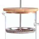 Prensa Francesa com Tampa de Bambu Sofisticada