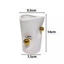 Cachepot Porcelana com Esferas Douradas